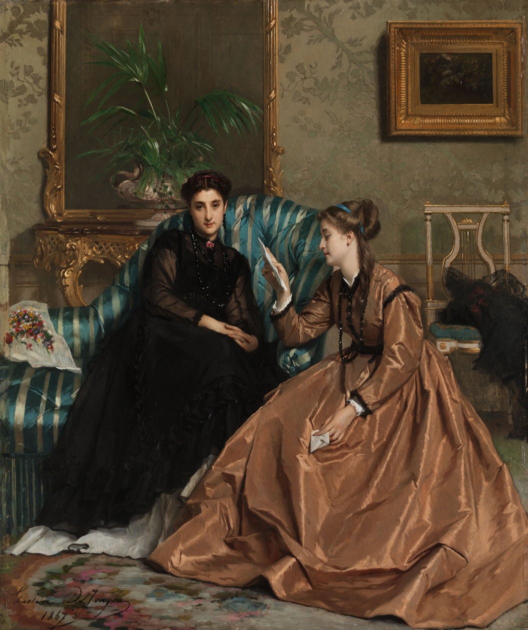 Der Liebesbrief av Gustave Léonard de Jonghe  