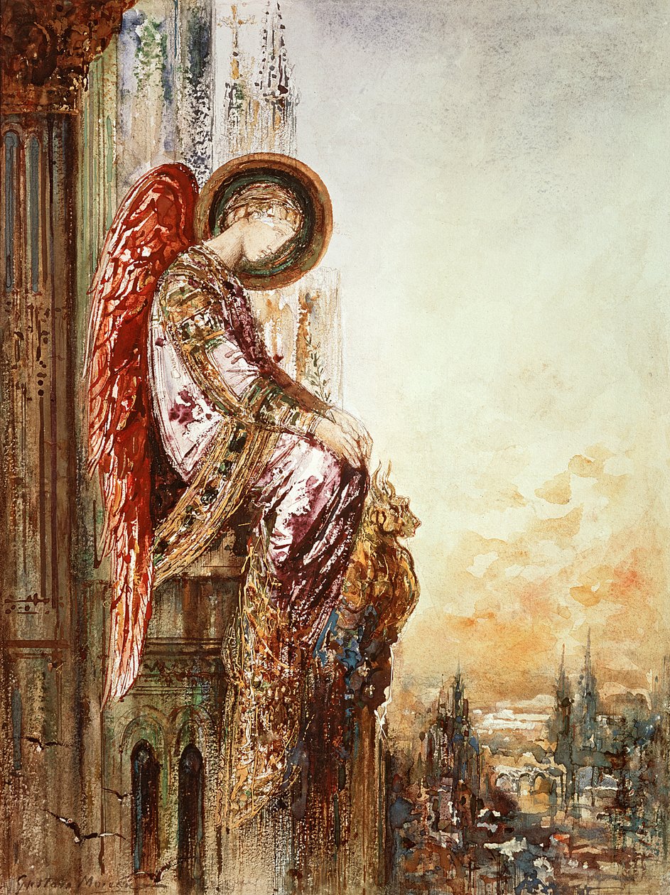 Ängelresenärer av Gustave Moreau