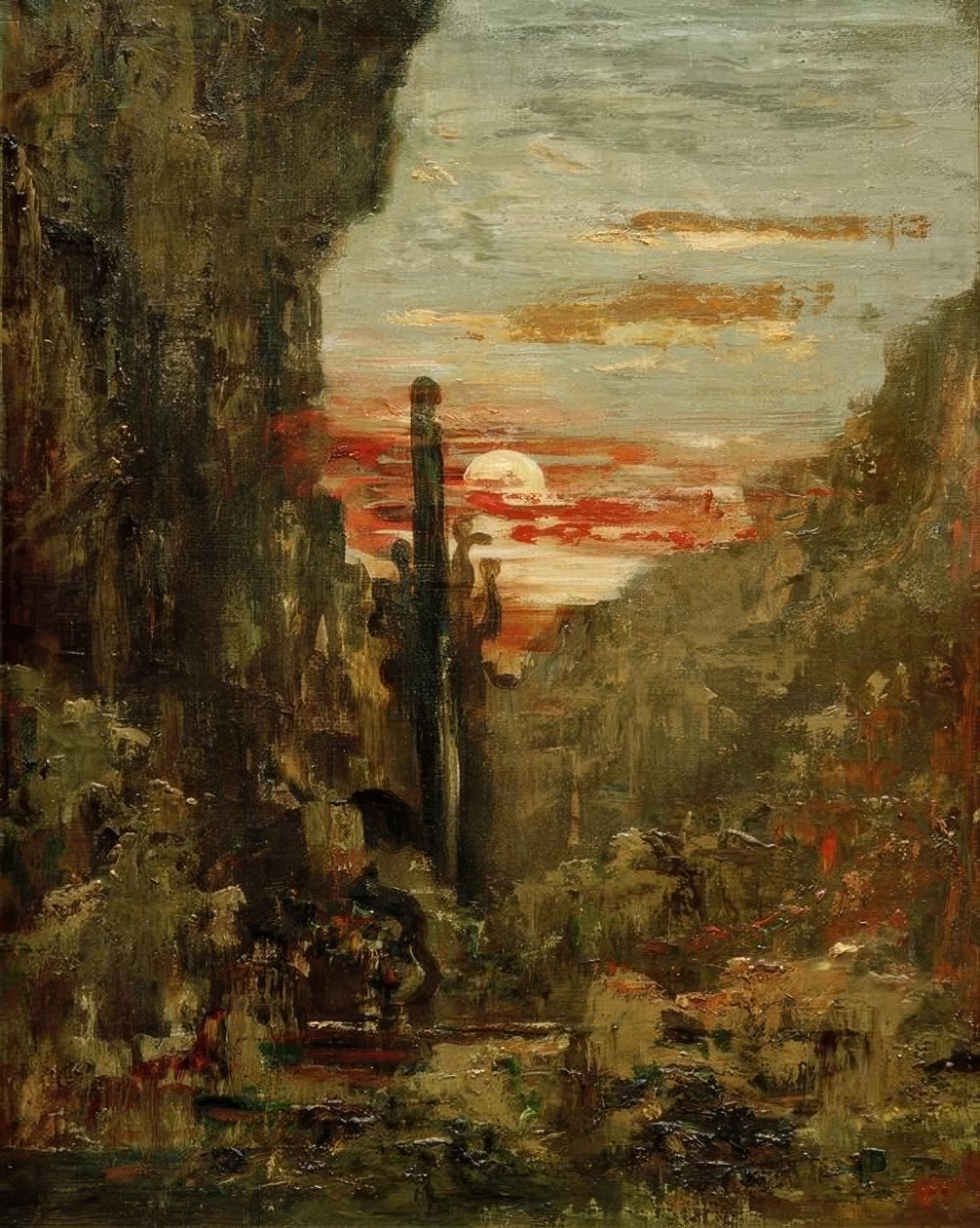 Herkules och Lernas Hydra av Gustave Moreau