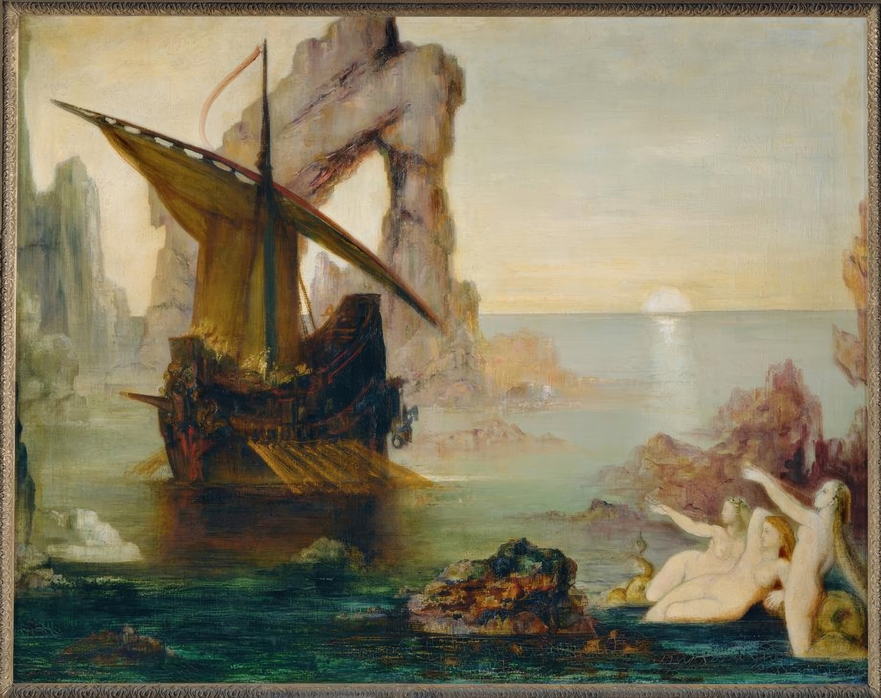 Sirenerna (Ulysses och sirenerna) av Gustave Moreau