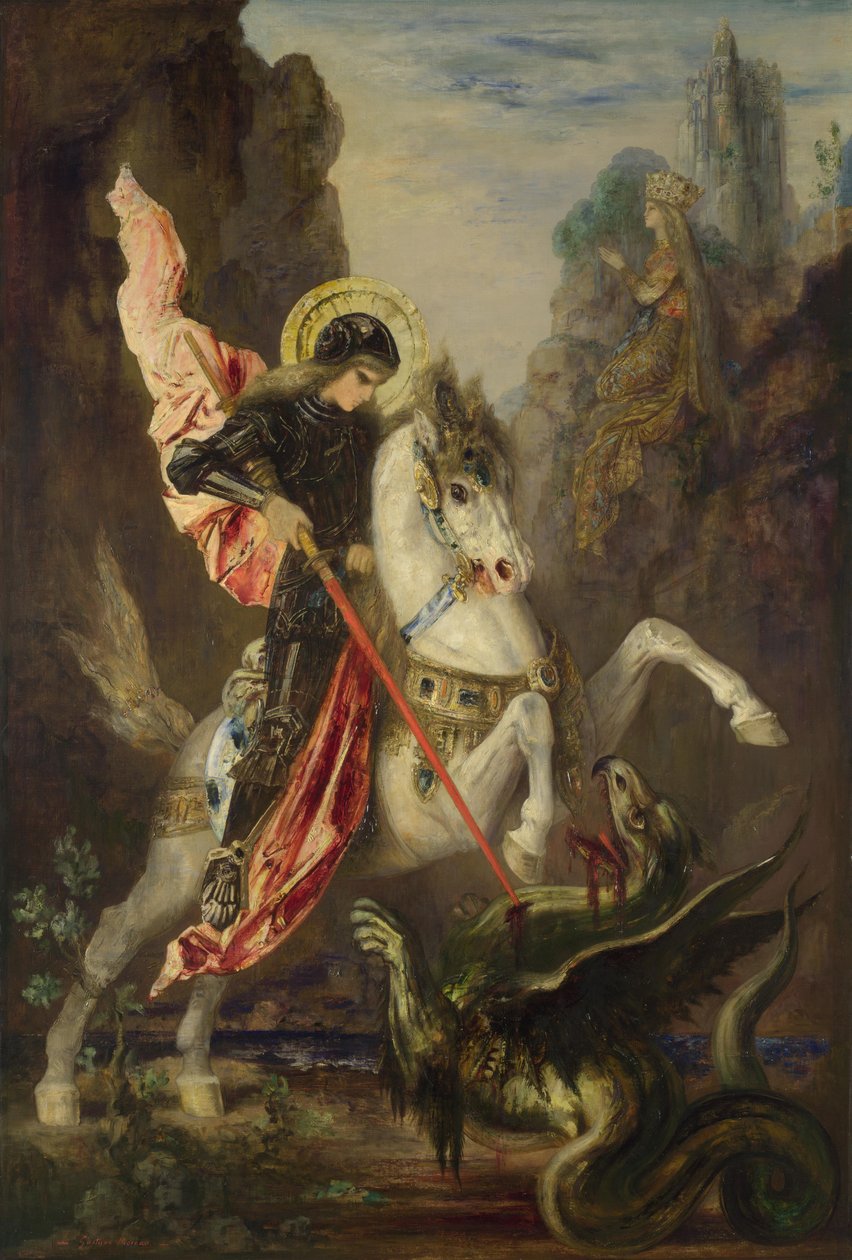 Saint-Georges et le dragon av Gustave Moreau