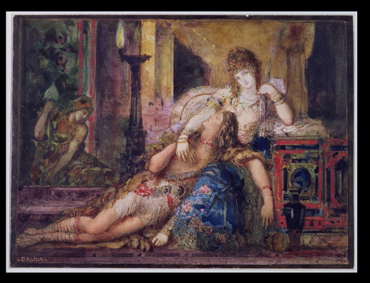 Simson och Delila av Gustave Moreau