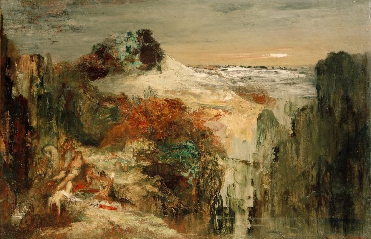 Tomyris och Cyrus av Gustave Moreau