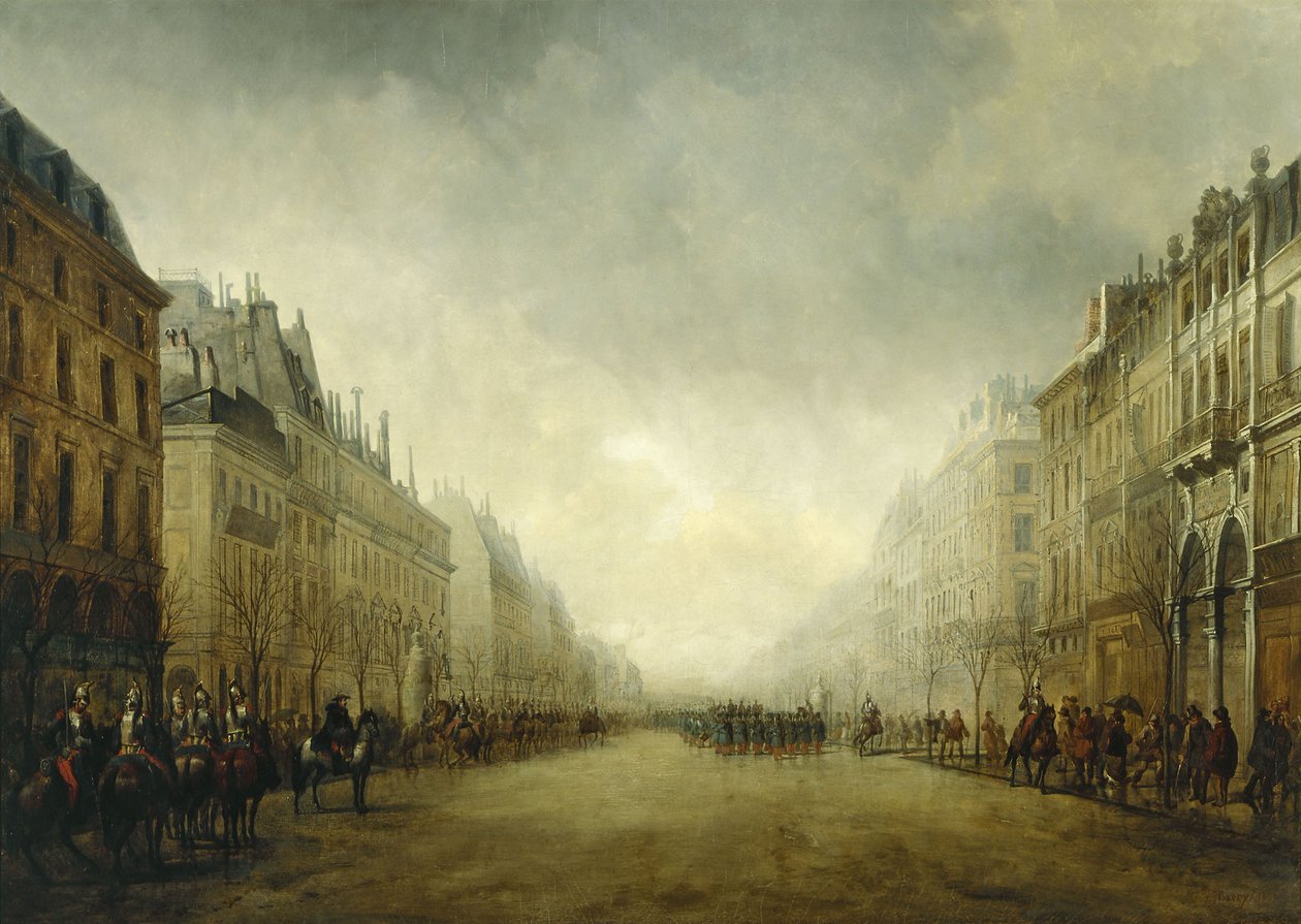 Granskning av Prince-President på Grand Boulevards av Gustave Edward Barry