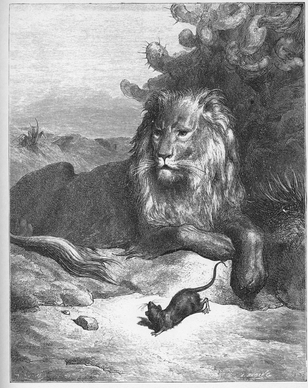 Le lion et le rat - Lejonet och musen - från 