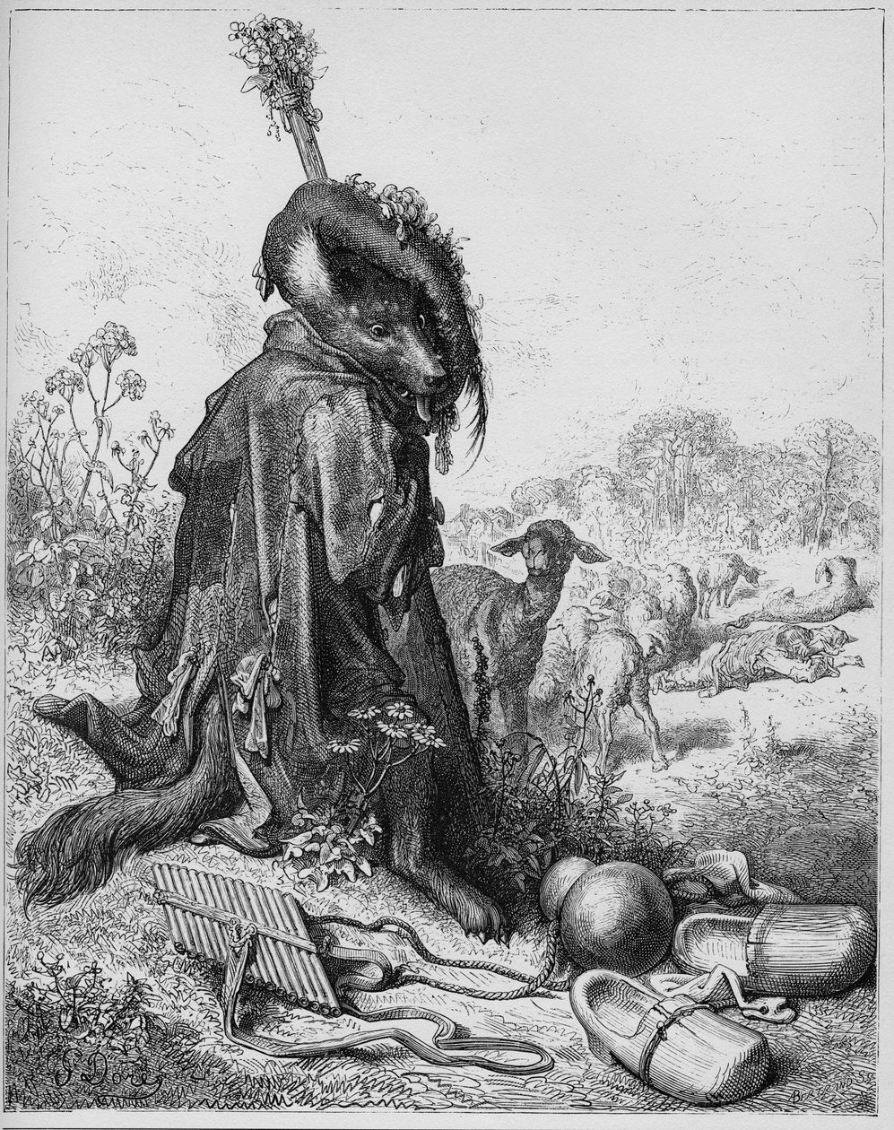 Le loup devenu berger - Vargen som spelade herde - från 