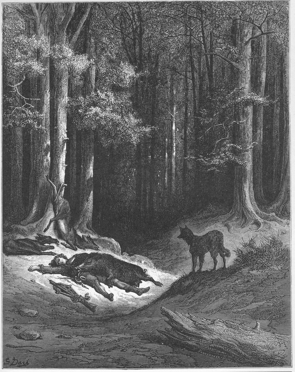 Le loup et le chasseur - Vargen och jägaren - från 