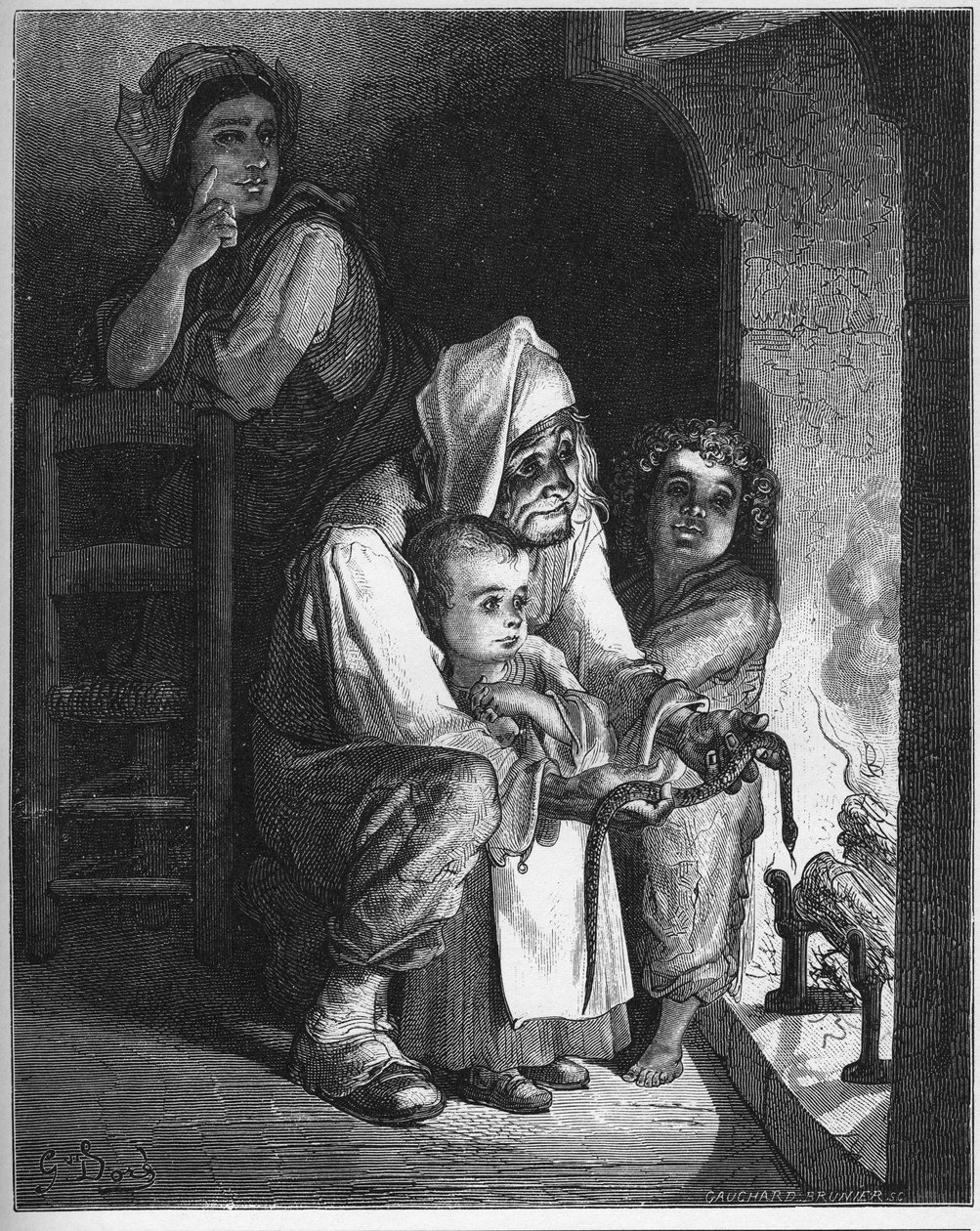 Byborna och ormen - Bonden och huggormen - från 