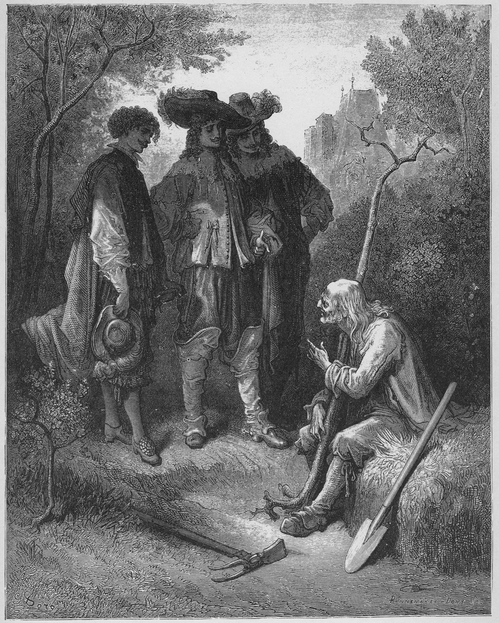 den gamle mannen och de tre unga männen - den gamle mannen och de tre unga männen - från 