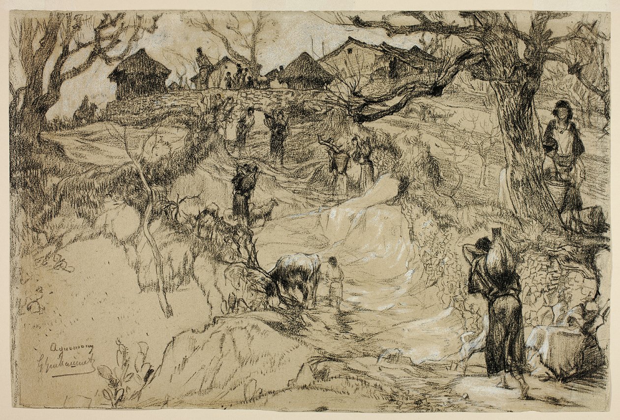 Aquemoun, Algeriet av Gustave Achille Guillaumet