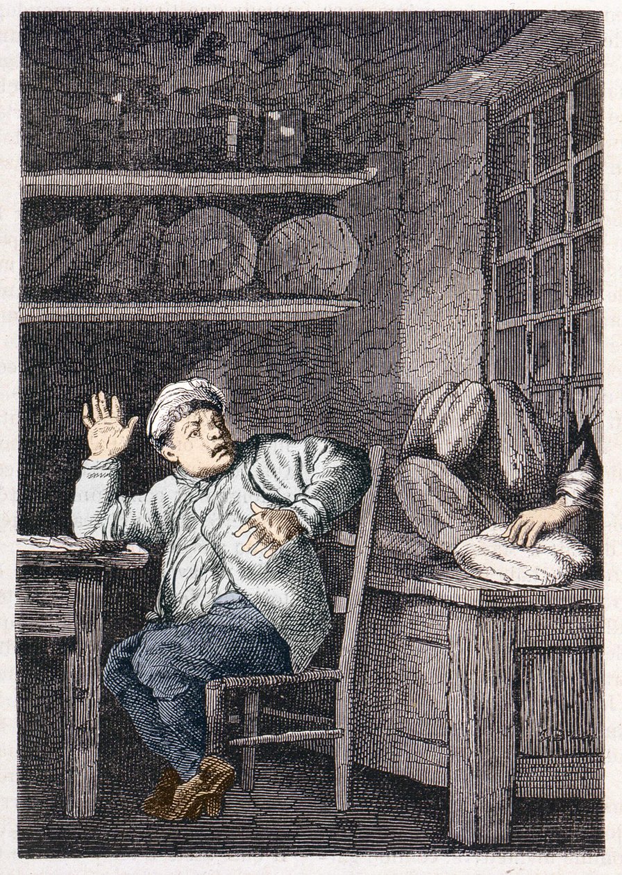 Le vol de Jean Valjean - i ""Les Misérables"" av Victor Hugo, ill. av Brion, red. Hetzel och Lacroix av Gustave Brion