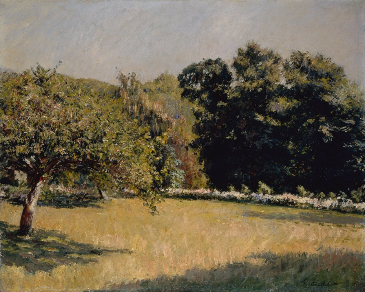 En trädgård i Trouville av Gustave Caillebotte