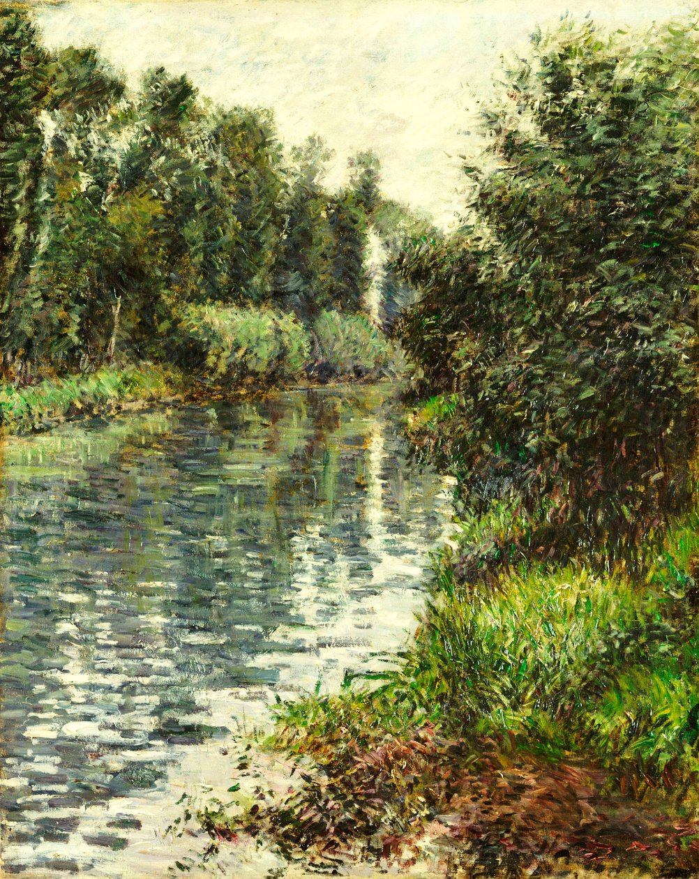 En liten gren av Seine, Argenteuil, 1888-90 av Gustave Caillebotte