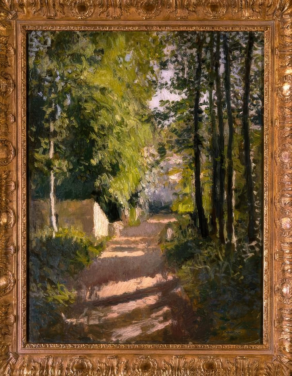 Allée sousbois i Normandie av Gustave Caillebotte