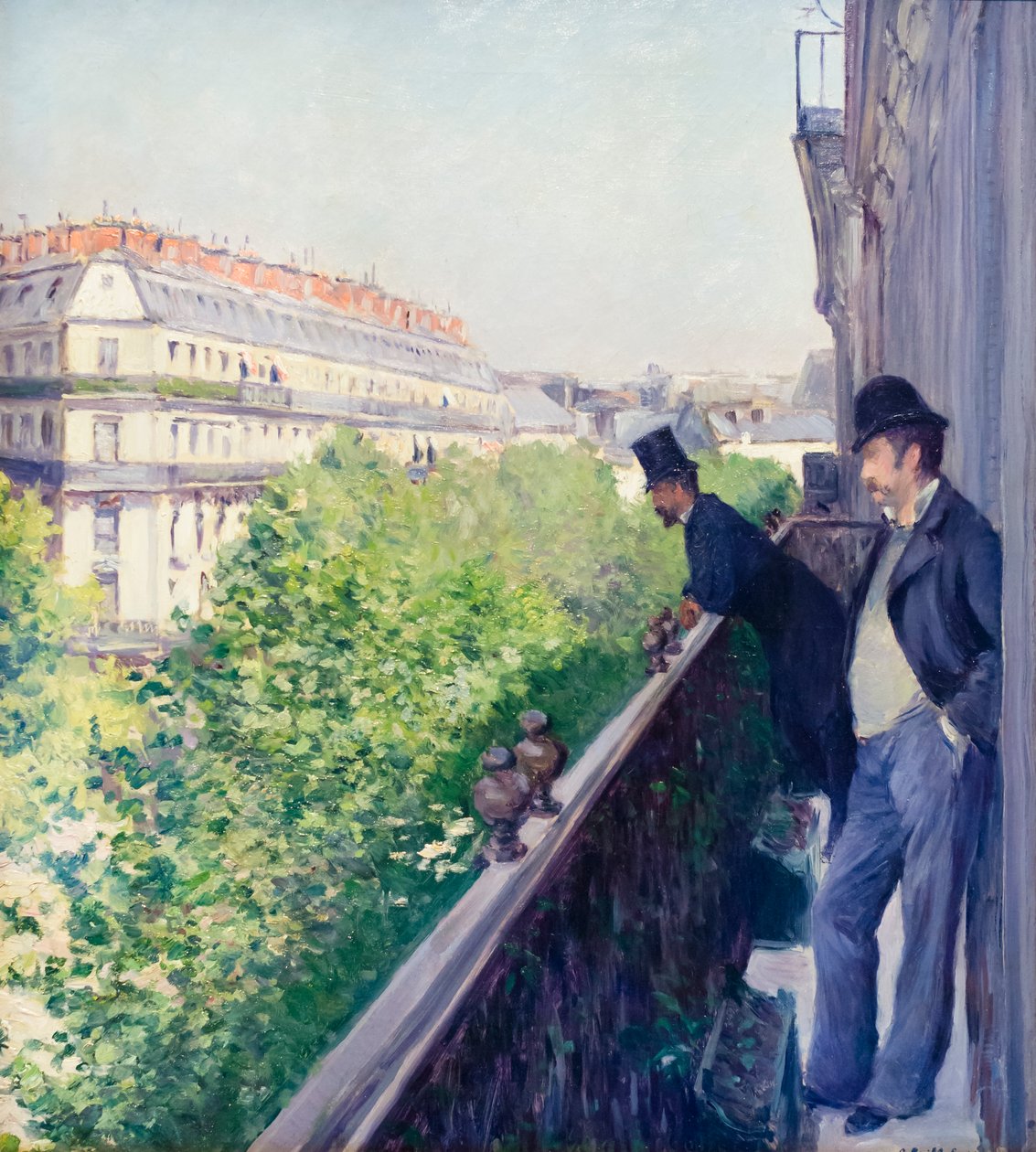 Balkong, boulevard Haussmann, ca. 1880 (olja på duk) av Gustave Caillebotte