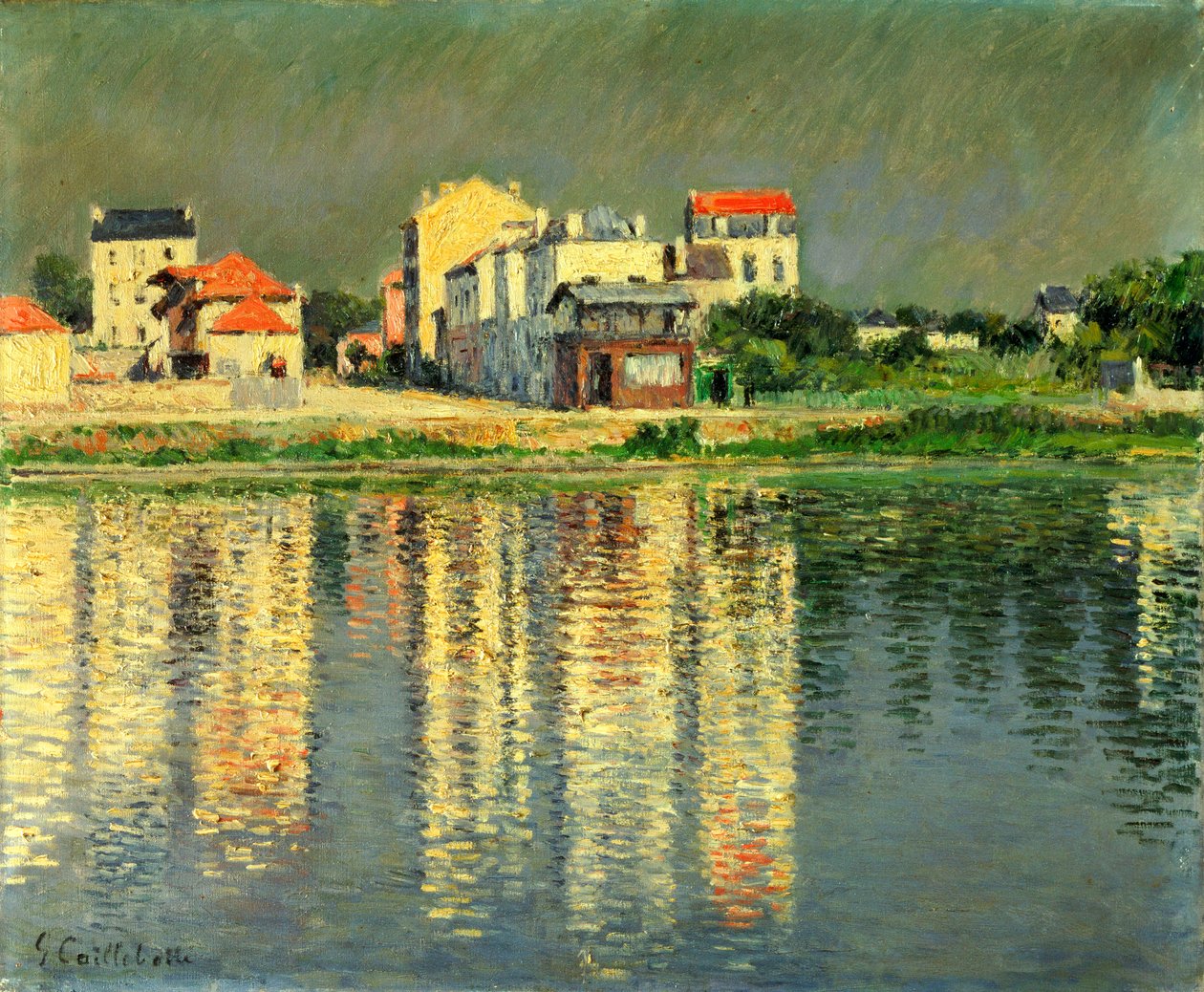 Banken av Seine vid Argenteuil, 1889 av Gustave Caillebotte