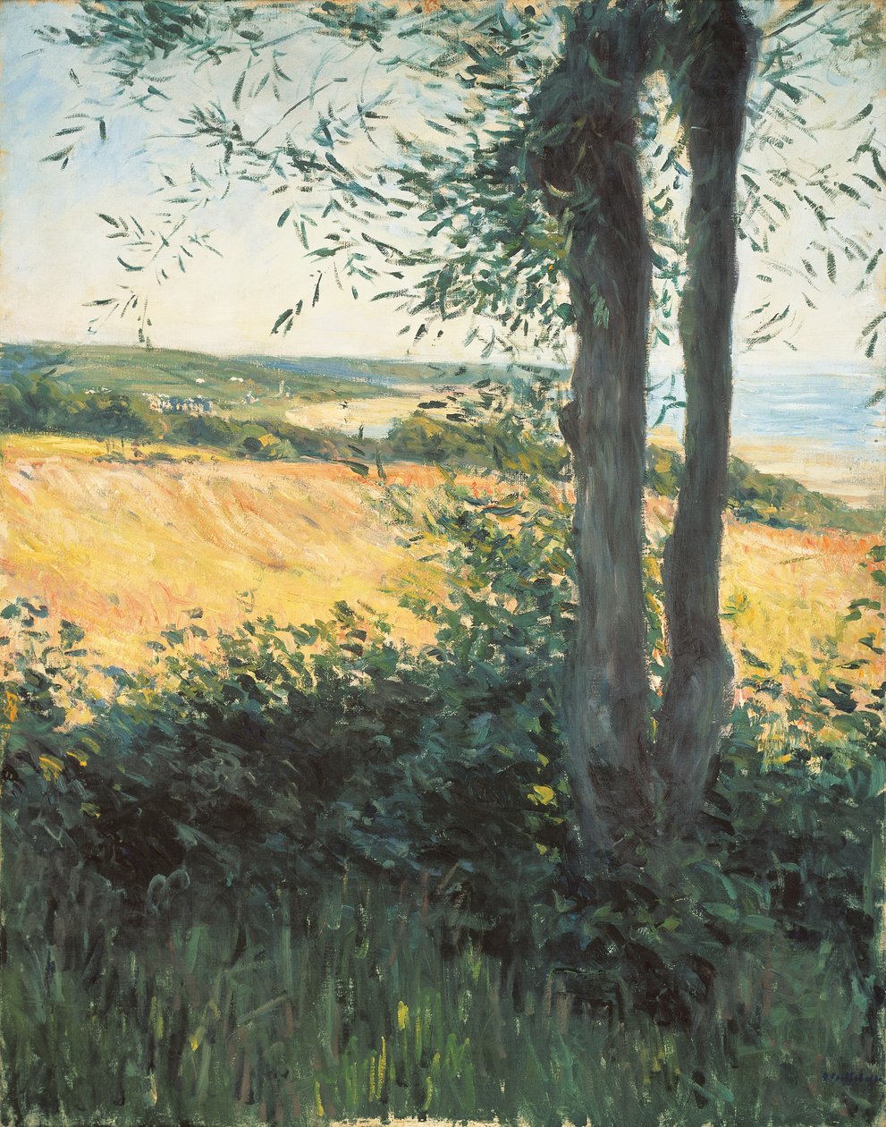 Vid havet, Normandie, 1884 av Gustave Caillebotte