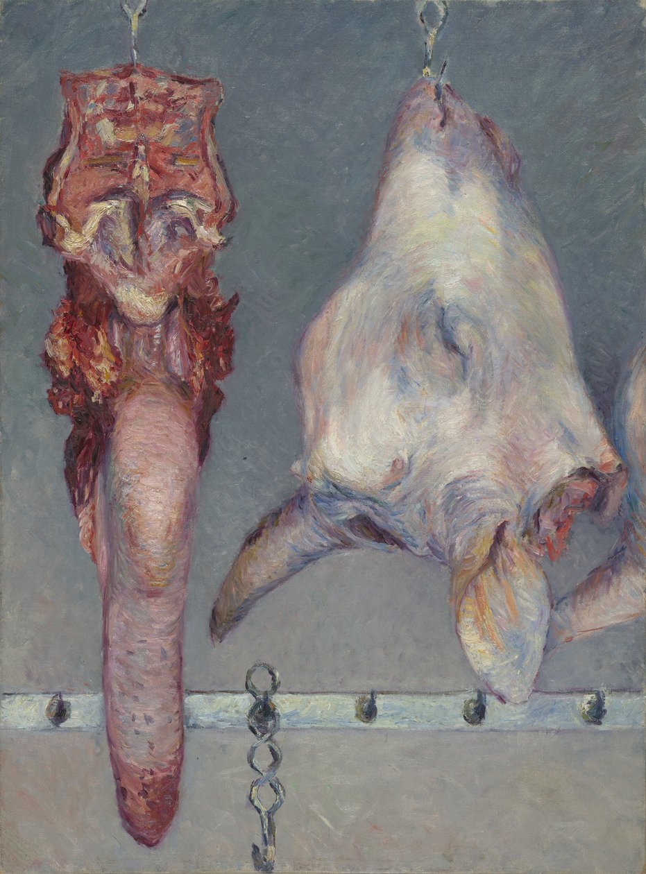Kalvhuvud och oxtunga, c.1882 av Gustave Caillebotte