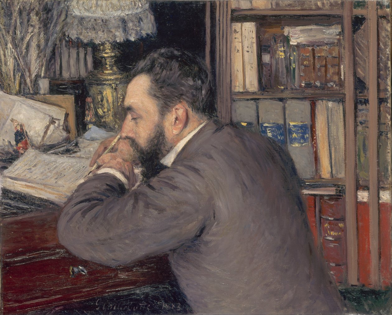 Henri Cordier av Gustave Caillebotte