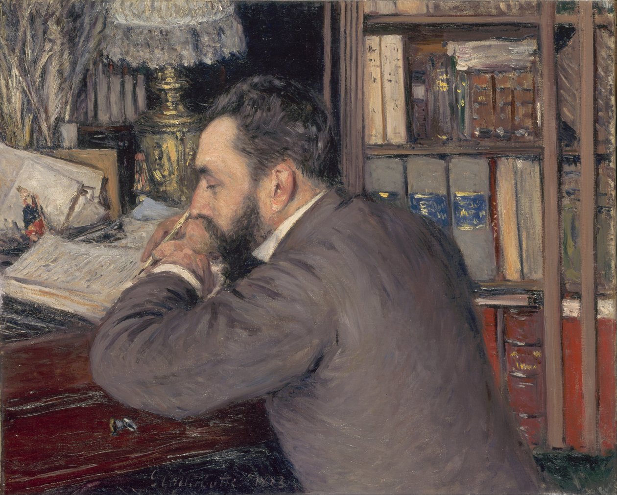 Henri Cordier 1849-1925, 1883 av Gustave Caillebotte