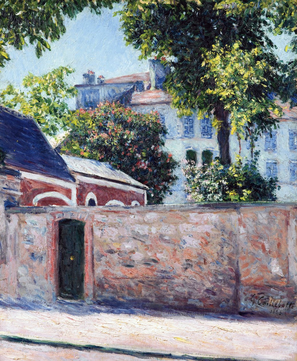 Hus i Argenteuil - Målning av Gustave Caillebotte (1848-1894) av Gustave Caillebotte