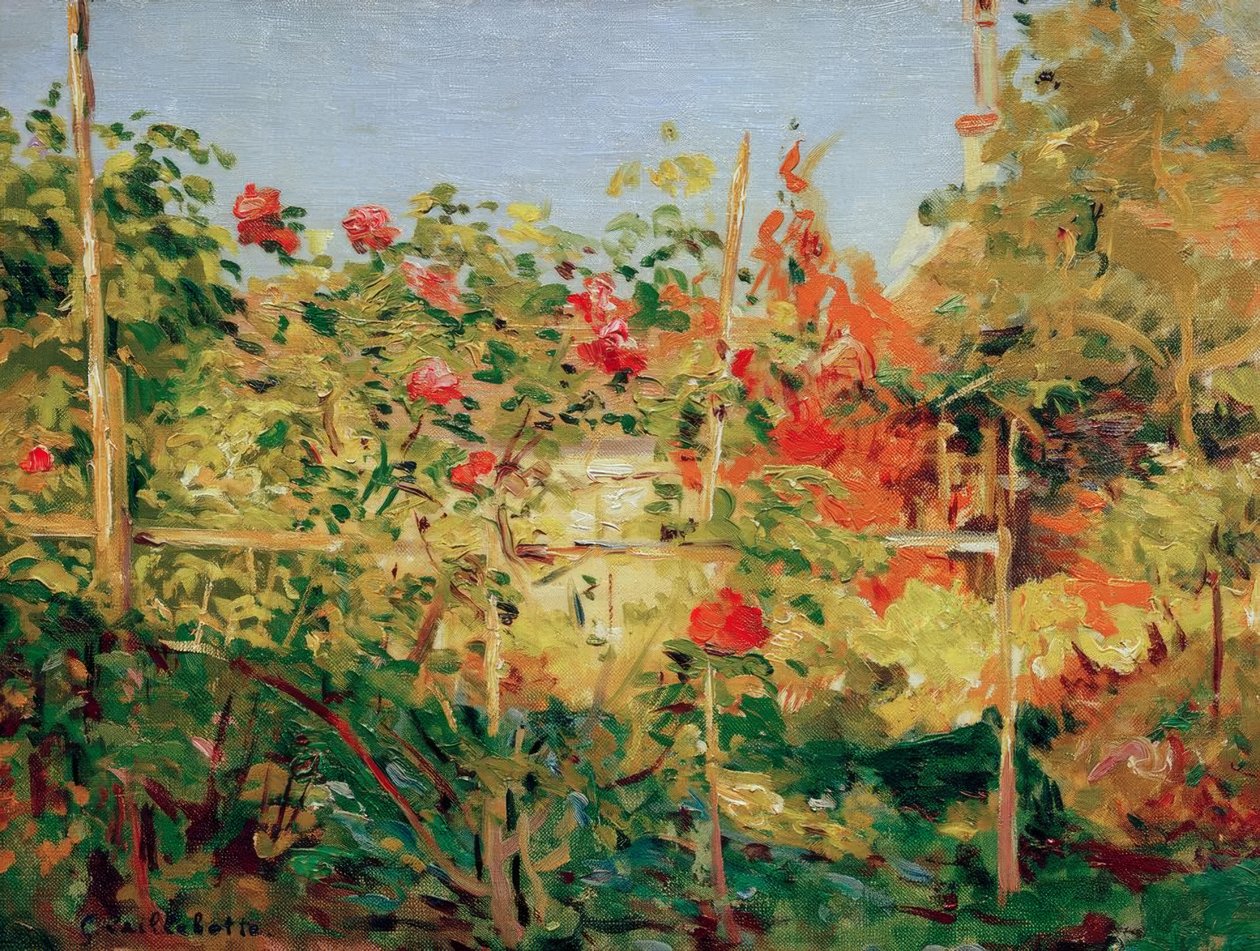 Trädgård i Trouville av Gustave Caillebotte