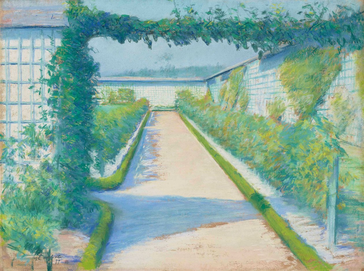 Köksträdgård, Yerres, 1877 av Gustave Caillebotte