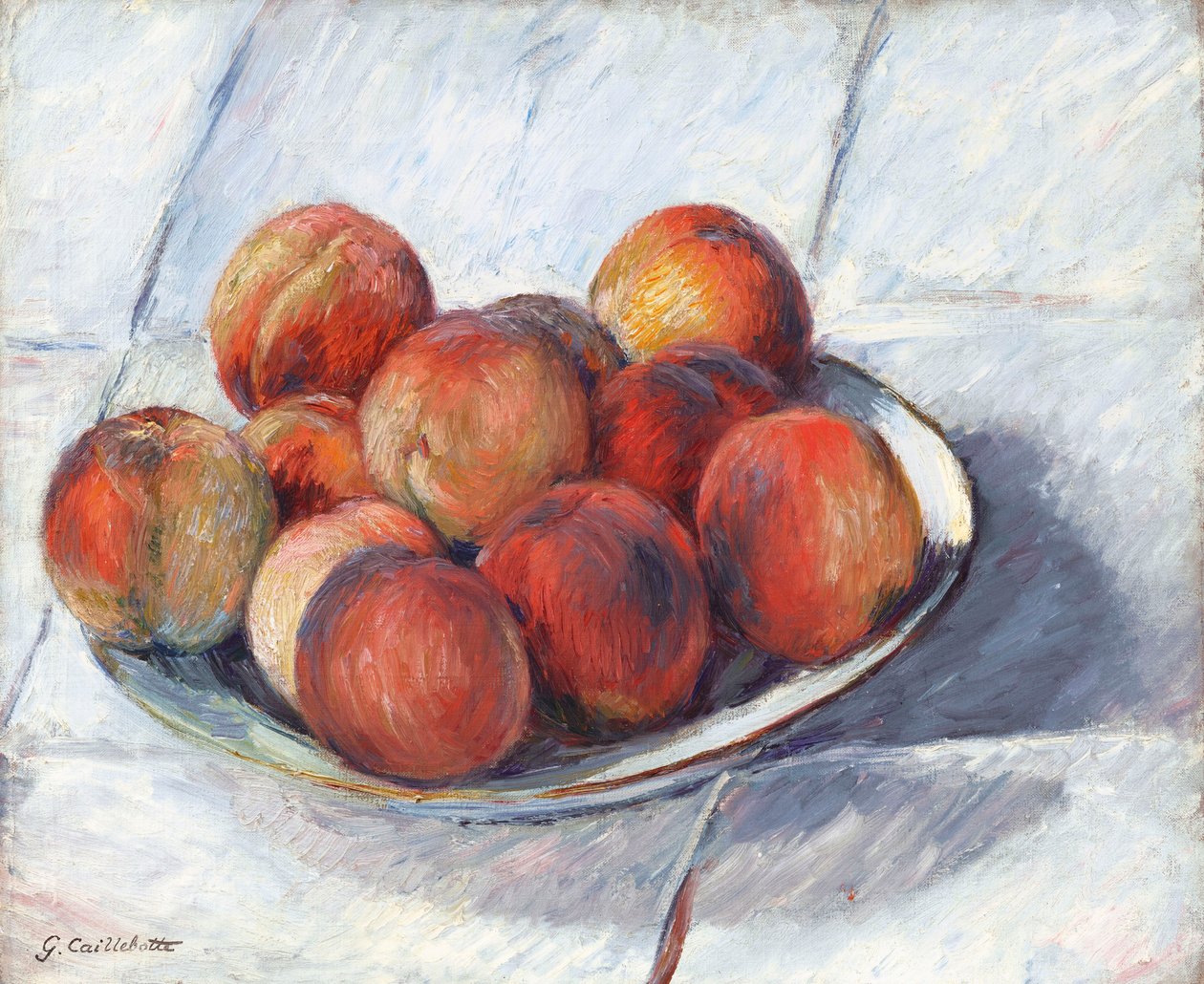 Fisketallriken, ca. 1882. av Gustave Caillebotte