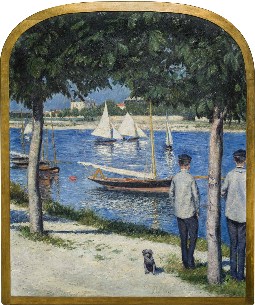 Berge du Petit Gennevilliers och Seine, 1890. av Gustave Caillebotte