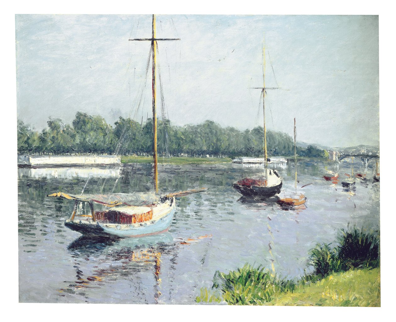 Argenteuilbassängen, ca 1882 av Gustave Caillebotte