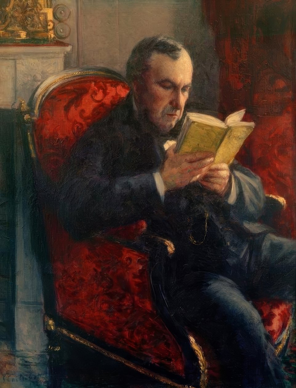 Porträtt av Eugène Daufresne av Gustave Caillebotte