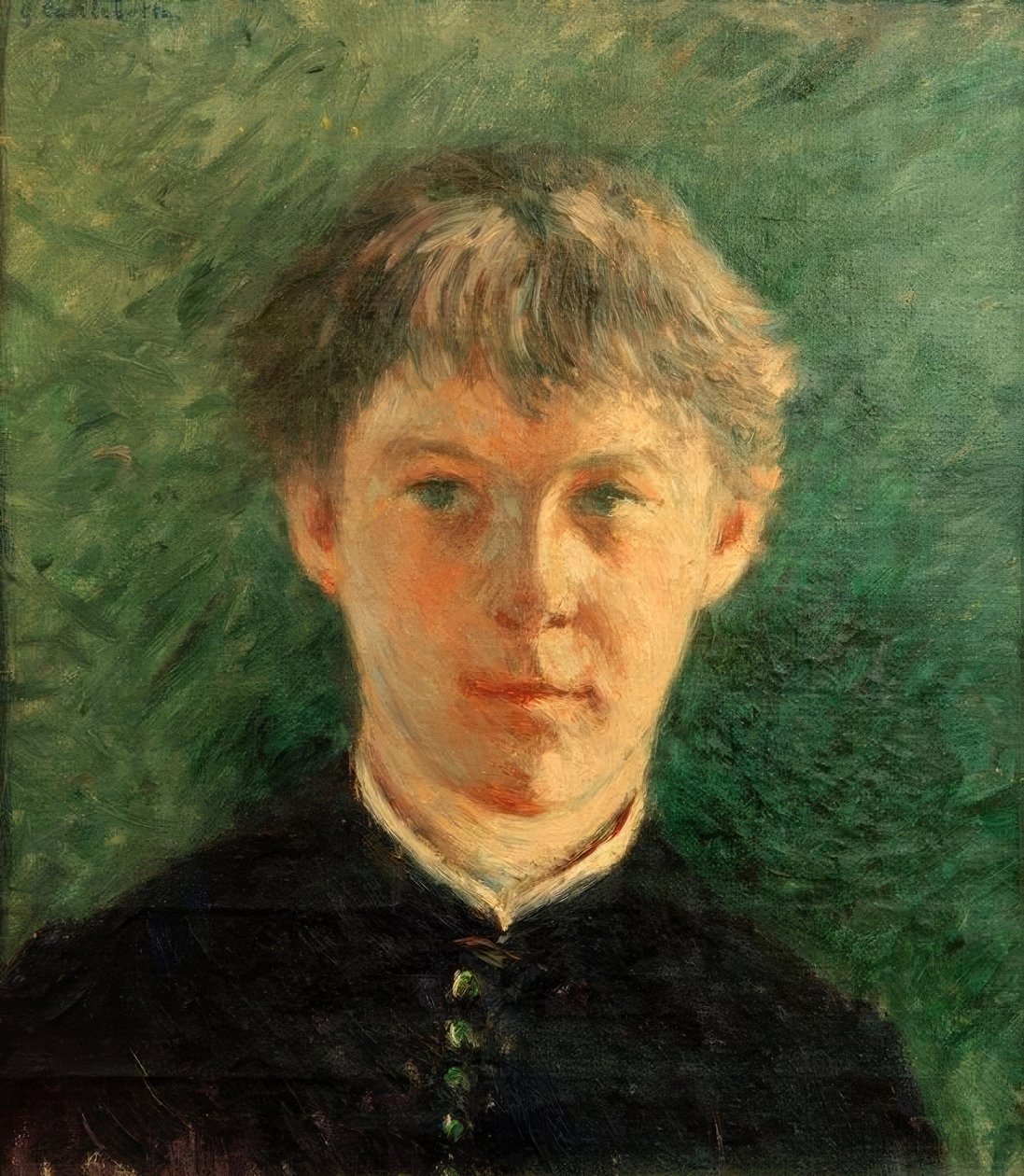 Porträtt av en högskolestudent av Gustave Caillebotte