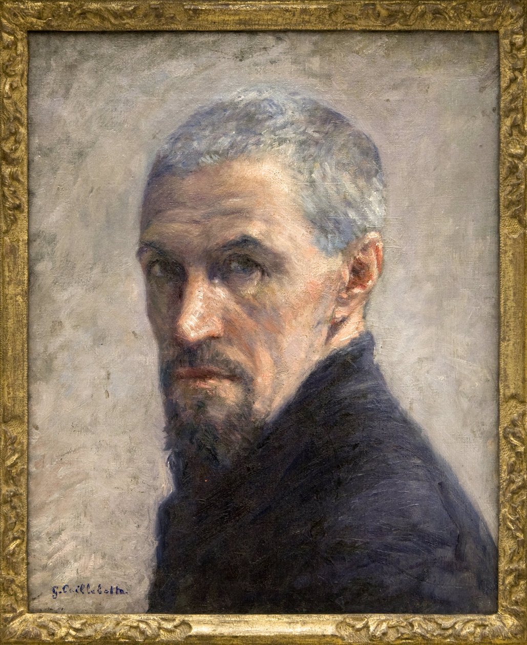 Porträtt av Gustave Caillebotte (olja på duk) av Gustave Caillebotte