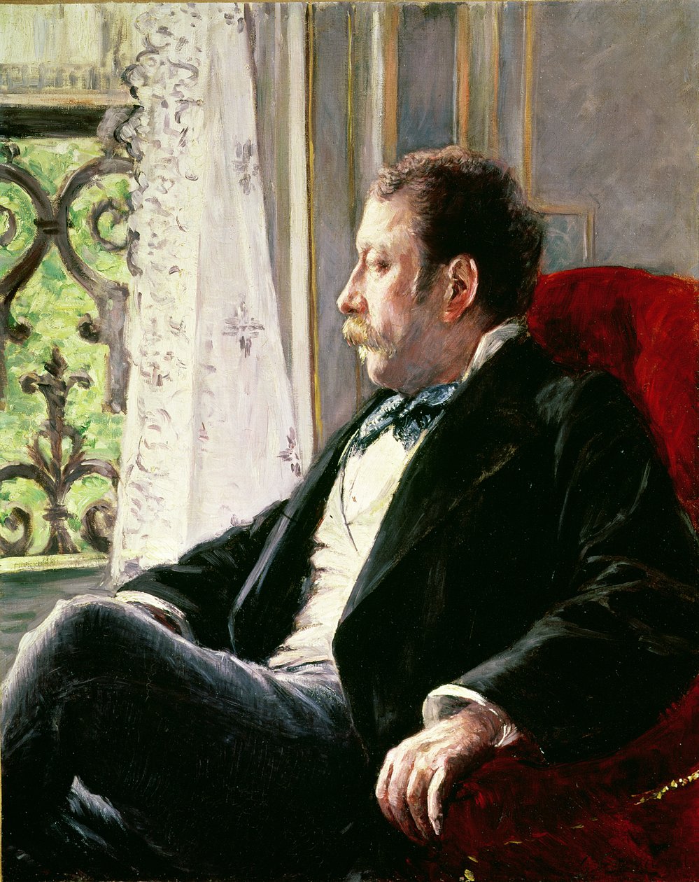 Porträtt av en man av Gustave Caillebotte