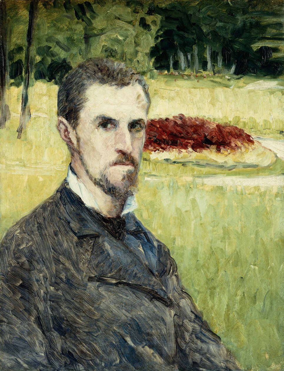 Porträtt av konstnären själv; Porträtt av L"Artist Lui-Meme, 1875-1877 av Gustave Caillebotte