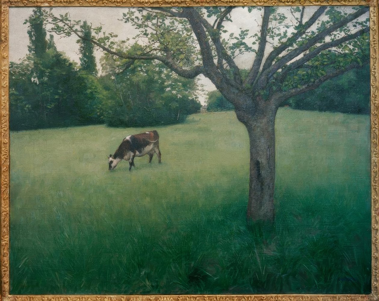 Prairie i Yerres av Gustave Caillebotte