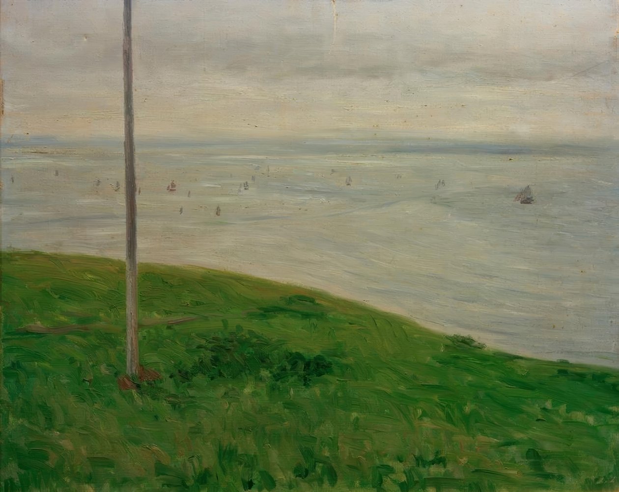 Äng vid havet, Normandie av Gustave Caillebotte
