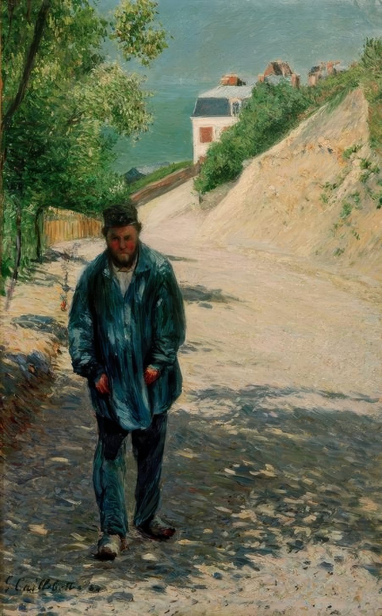 Père Magloire på vägen mellan Saint-Clair och Étretat av Gustave Caillebotte