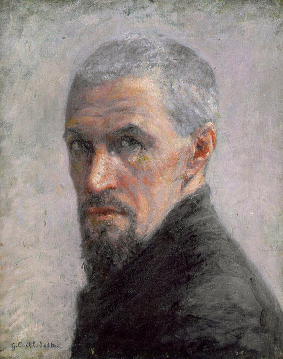 Självporträtt, ca 1889 (olja på duk) av Gustave Caillebotte