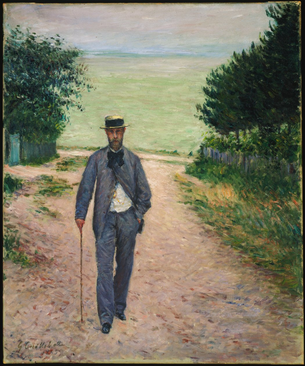 Barnvagn vid havet; Walker by the Sea, 1885 av Gustave Caillebotte