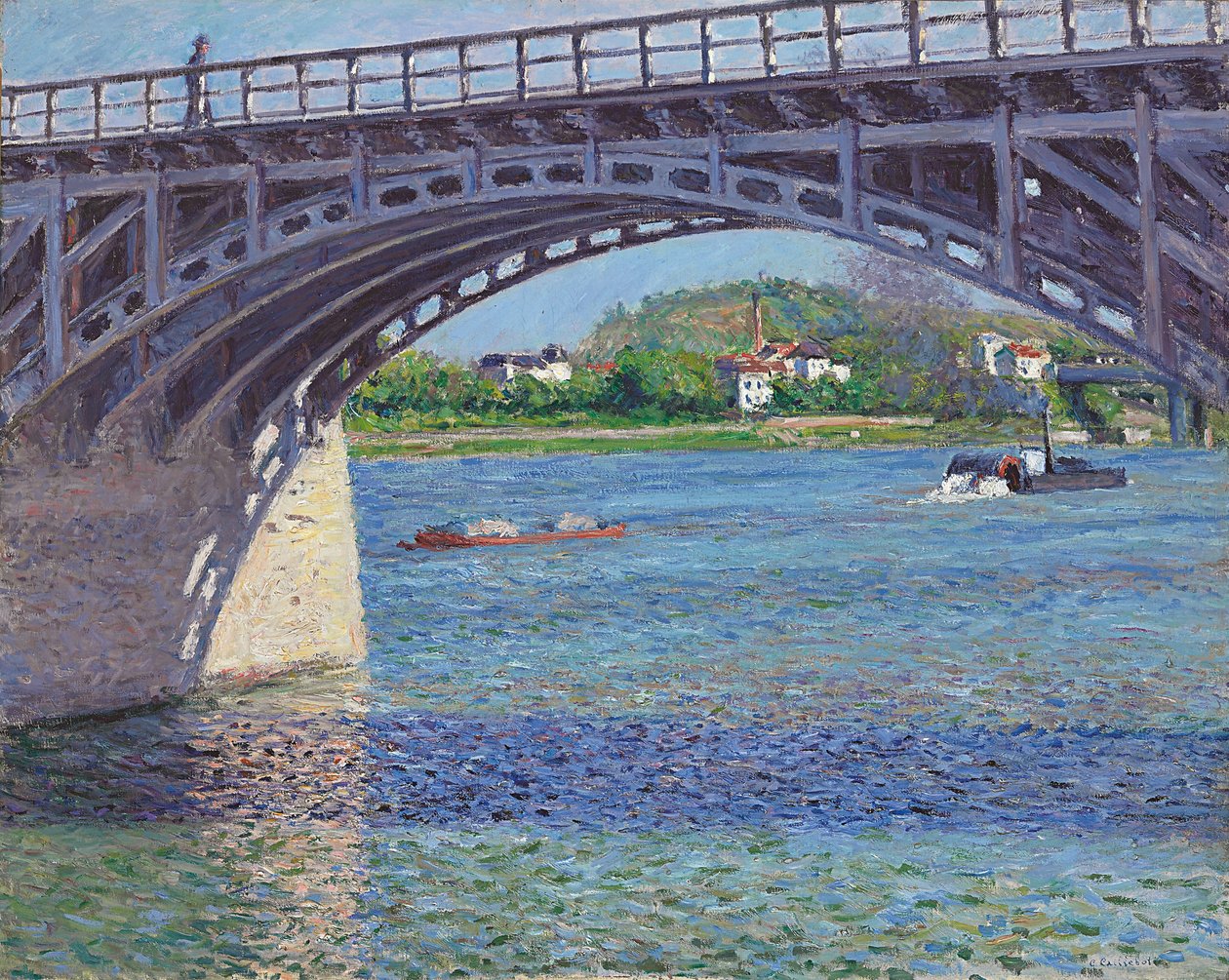 Argenteuilbron och Seine; Argenteuilbron och Seine, c.1883 av Gustave Caillebotte
