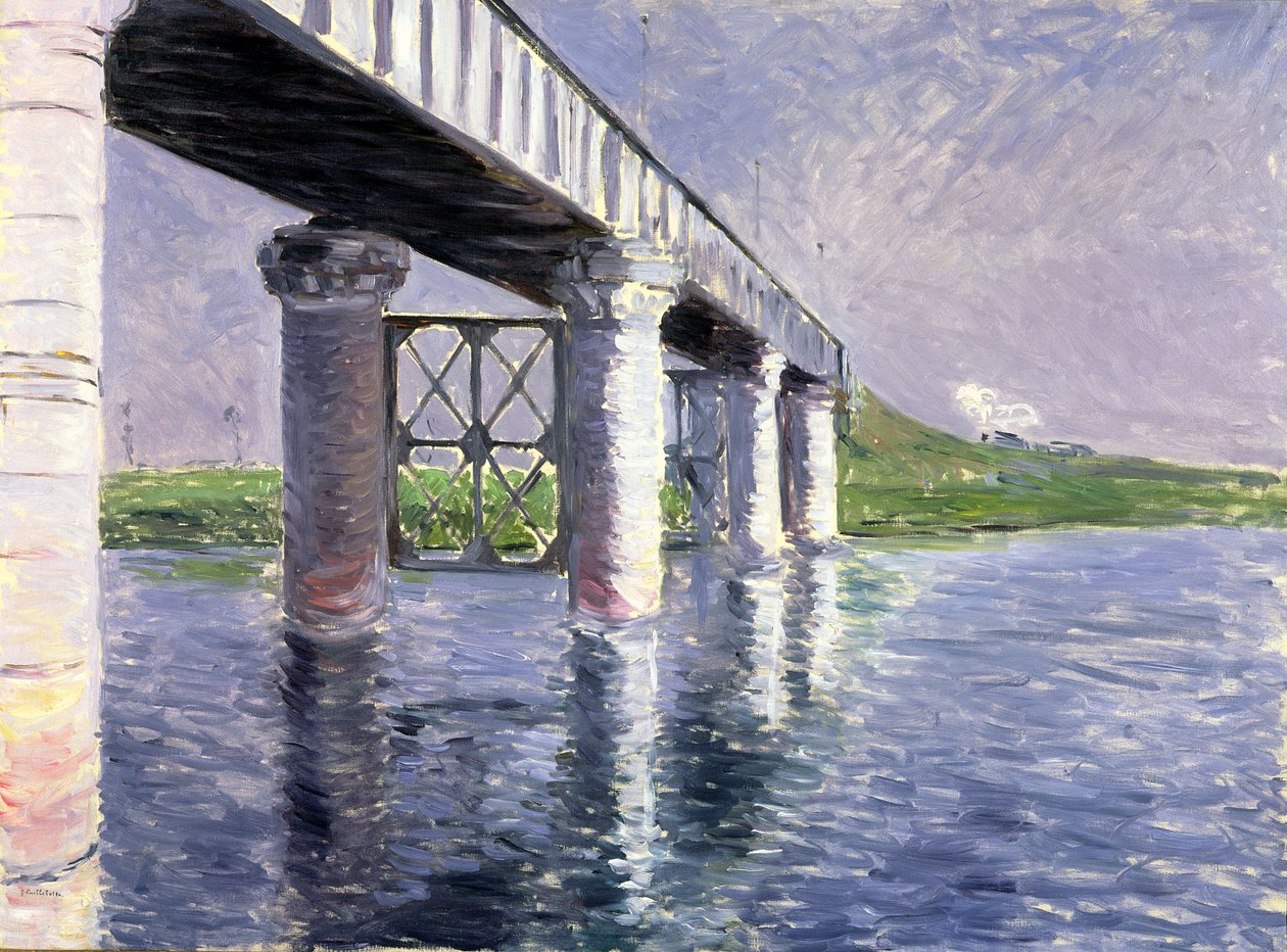 Bron i Argenteuil, 1885 eller 1887 av Gustave Caillebotte