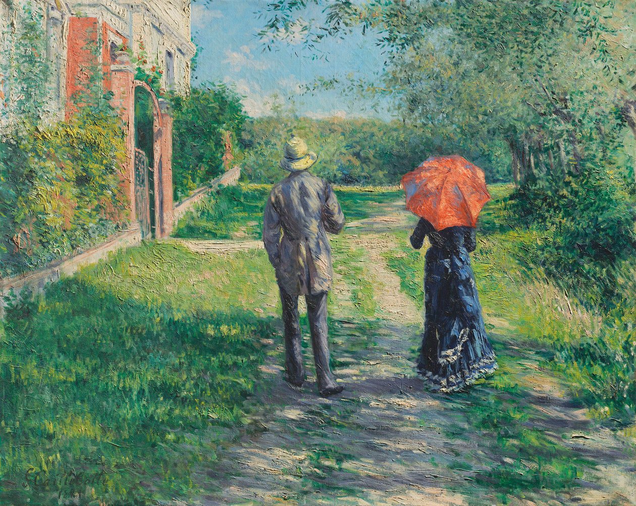 Stigen uppför av Gustave Caillebotte