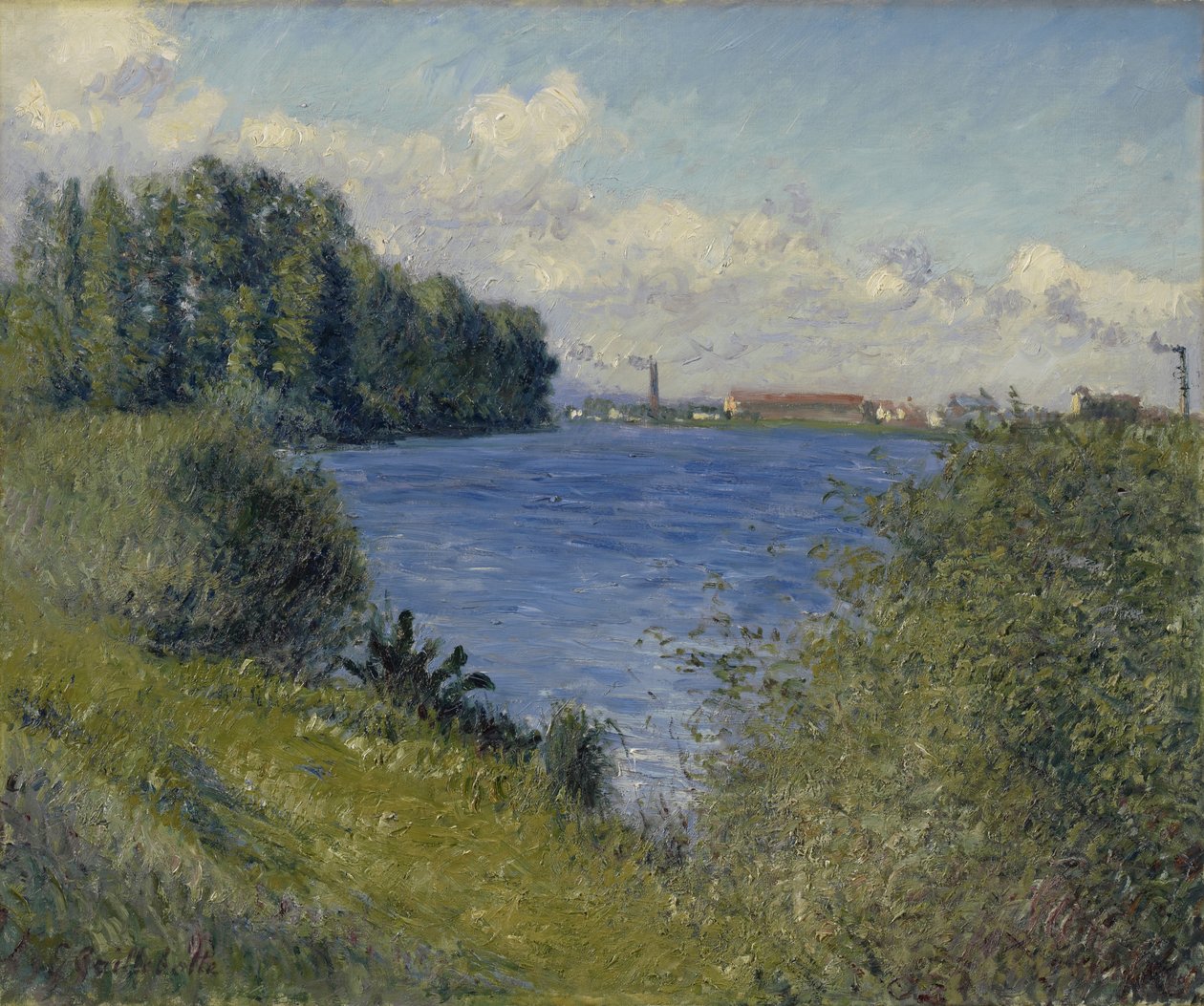 Seinen i Argenteuil, ca 1892 (olja på duk) av Gustave Caillebotte