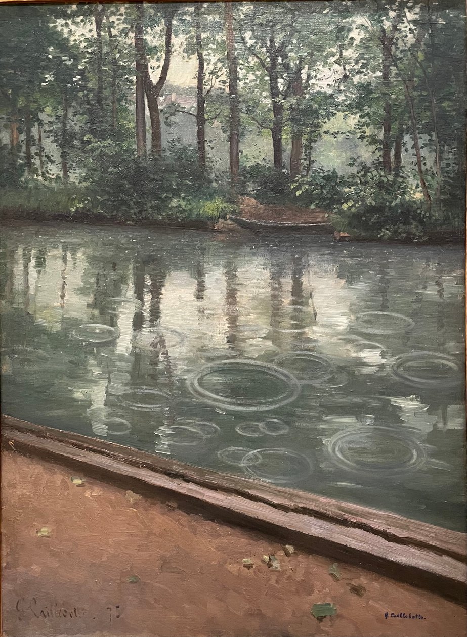Yerres, effekten av regn, 1875. Gustave Caillebotte av Gustave Caillebotte