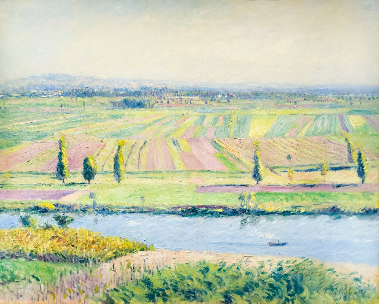 Slätten i Gennevilliers från kullarna i Argenteuil av Gustave Caillebotte