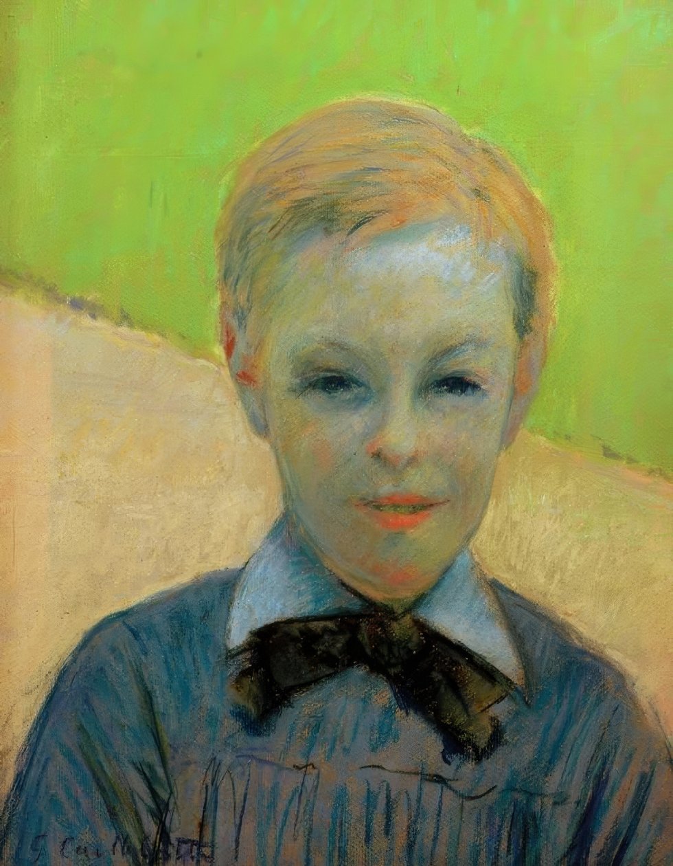 Head of a Child, även känd som Porträtt av Camille Daurelle av Gustave Caillebotte