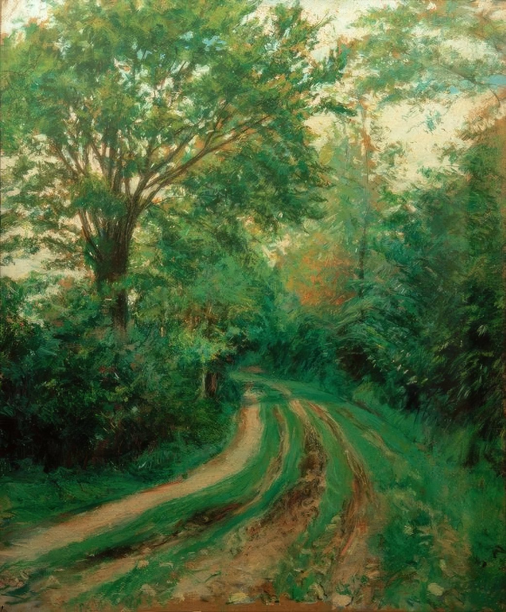 En väg som också heter Route i Normandie av Gustave Caillebotte