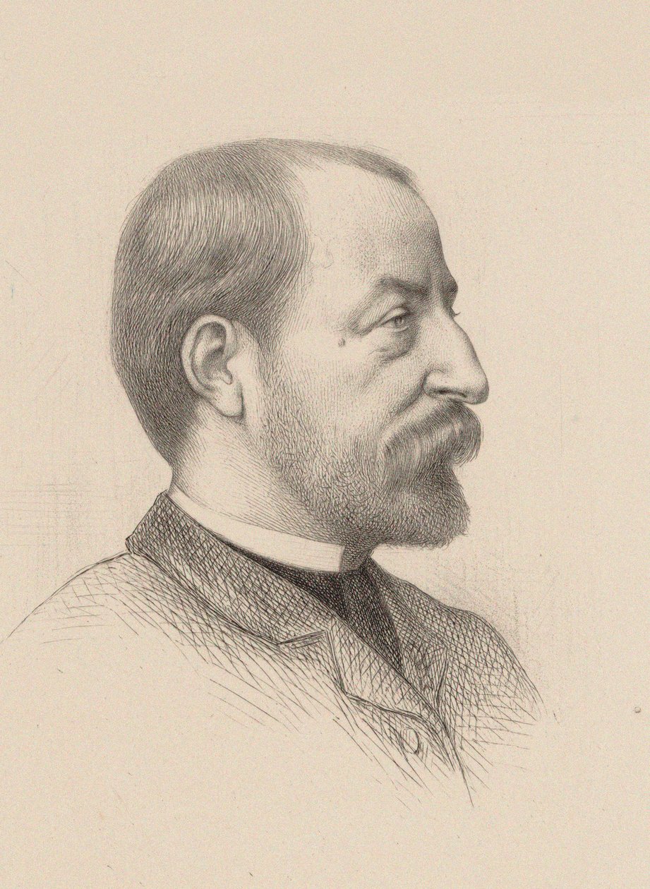 Porträtt av kompositören Camille Saint-Saëns 1835-1921, 1884. av Gustave Clarence Rodolphe Boulanger