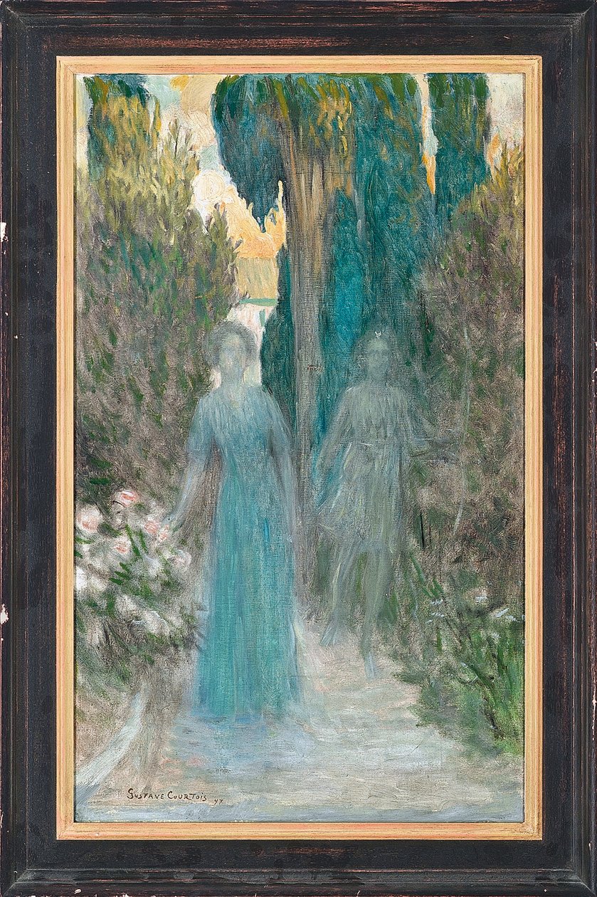 Diana och en skötare, 1897 av Gustave Claude Etienne Courtois